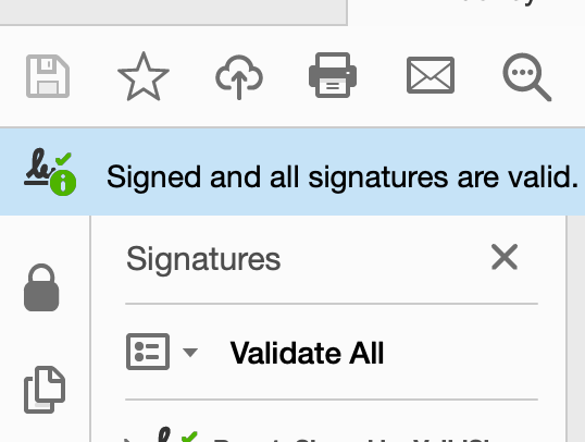 signature time stamp application